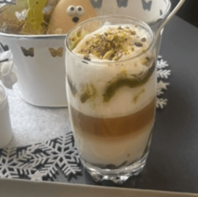 Pisztáciás latte